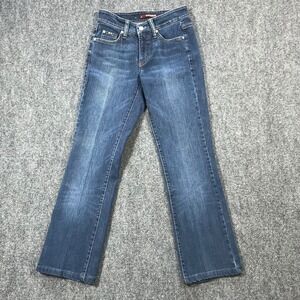 Cambio Norah Jeans Womens Size 4 EU 34 Blue Stretch Slim Straight Premium Denim